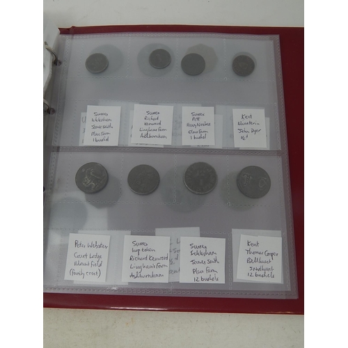 18 - Album of Alcohol related hop tokens all identified and written up (19)