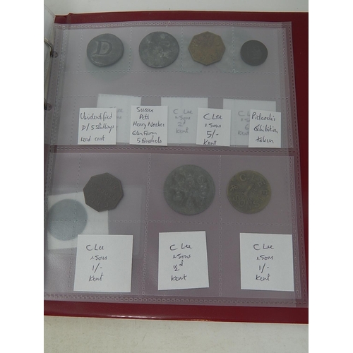 18 - Album of Alcohol related hop tokens all identified and written up (19)