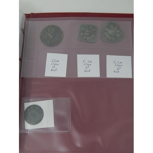 18 - Album of Alcohol related hop tokens all identified and written up (19)