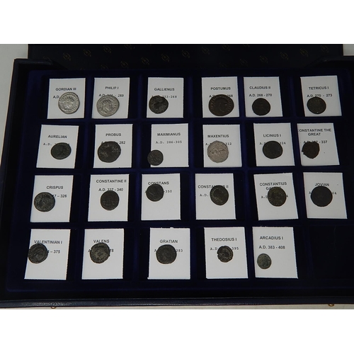 2 - The Roman Emperor's Collection original and genuine Ancient Silver and Bronze Collection housed in c... 