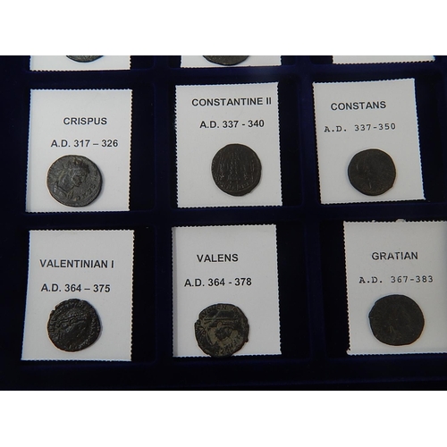 2 - The Roman Emperor's Collection original and genuine Ancient Silver and Bronze Collection housed in c... 