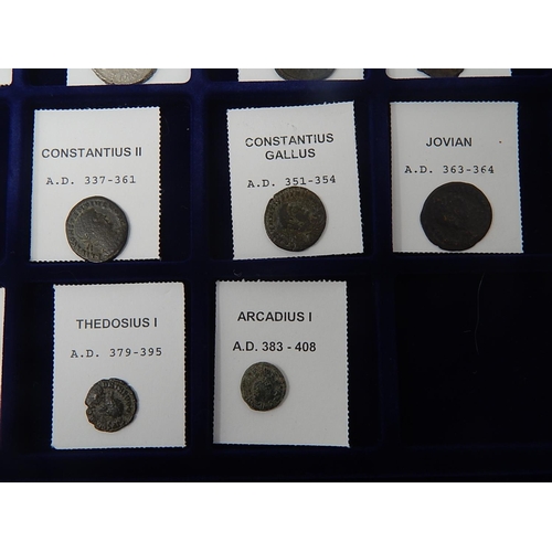 2 - The Roman Emperor's Collection original and genuine Ancient Silver and Bronze Collection housed in c... 