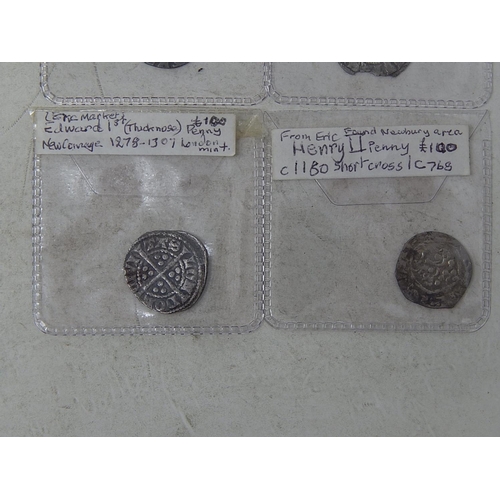 35 - Henry II Silver 1d short cross, Edward I Durham Mint Mint 1d 1272-1307; Edward I London 1d; Edward I... 