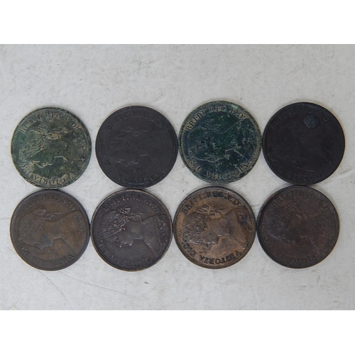 46 - Victoria Bronze Farthings 1860(3), 1861(2), 1862, 1864, 1865, generally Fine to Very Fine, the 1864 ... 