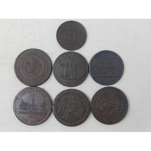 51 - Collection of 7 Copper Tokens