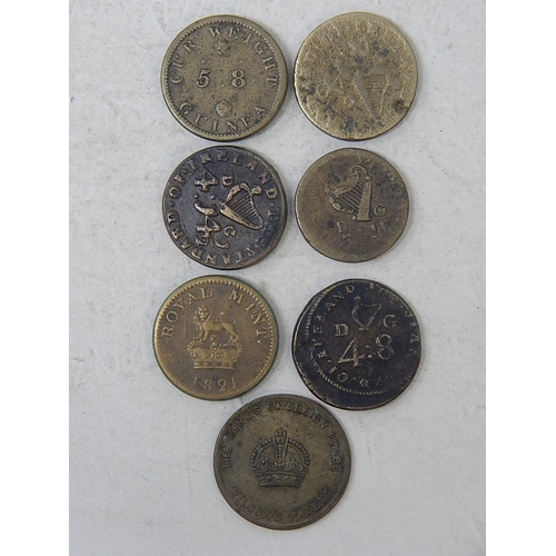 63 - 7 Early coin weights