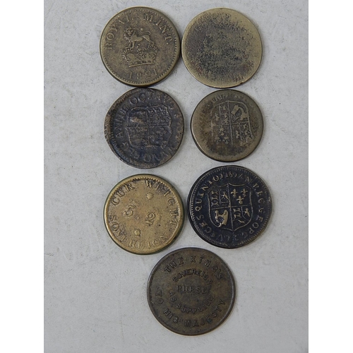 63 - 7 Early coin weights