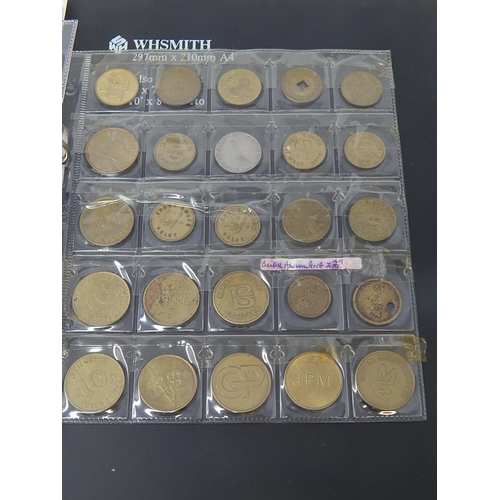 70 - Album containing large collection of coins and tokens