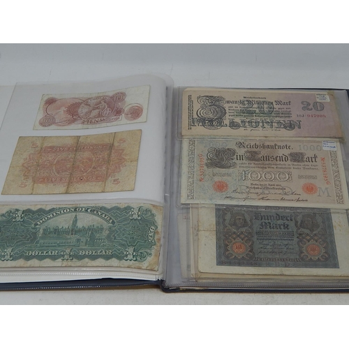 72 - An album of World Banknotes inc East Africa Currency Board King George VI Five Shillings