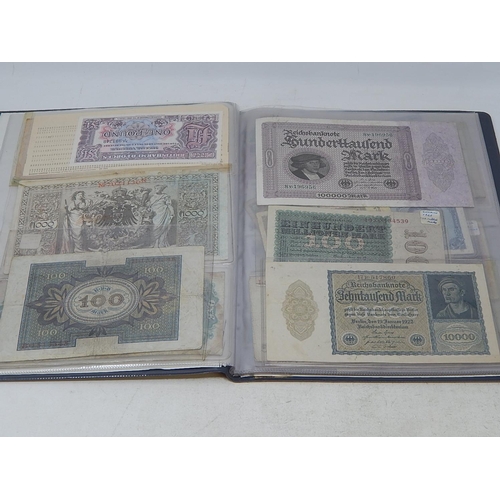 72 - An album of World Banknotes inc East Africa Currency Board King George VI Five Shillings