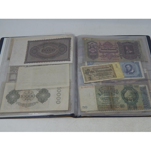 72 - An album of World Banknotes inc East Africa Currency Board King George VI Five Shillings