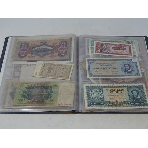 72 - An album of World Banknotes inc East Africa Currency Board King George VI Five Shillings