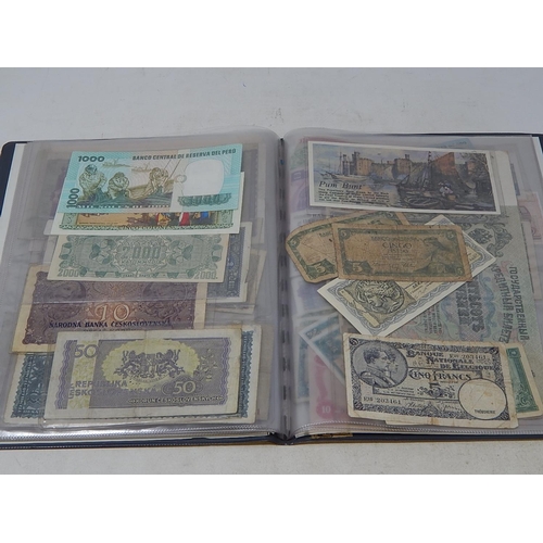 72 - An album of World Banknotes inc East Africa Currency Board King George VI Five Shillings