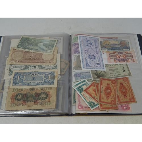 72 - An album of World Banknotes inc East Africa Currency Board King George VI Five Shillings