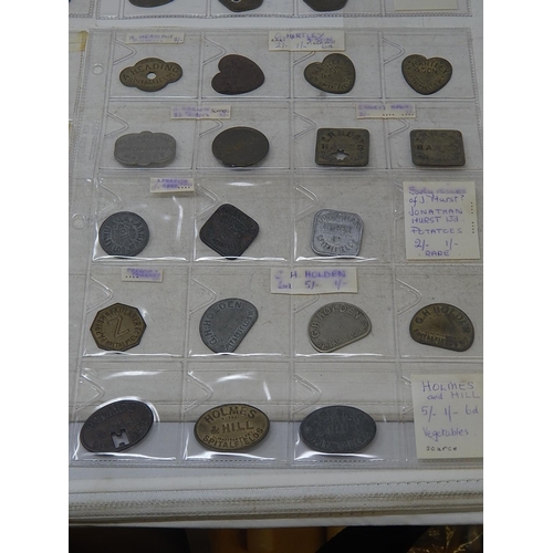 75 - Quantity of Traders Tokens: Spitafields, Covent Garden etc many scarce varieties notes, a fabulous c... 