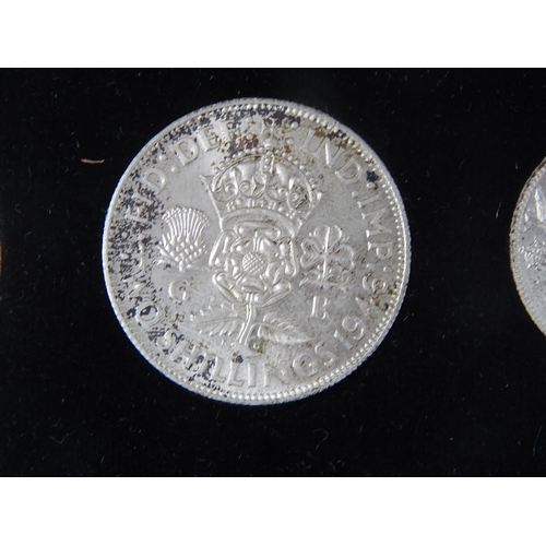 86 - George VI 1946 Specimen Silver Set last of Silver issue Halfcrown to Sixpence in plush fitted case