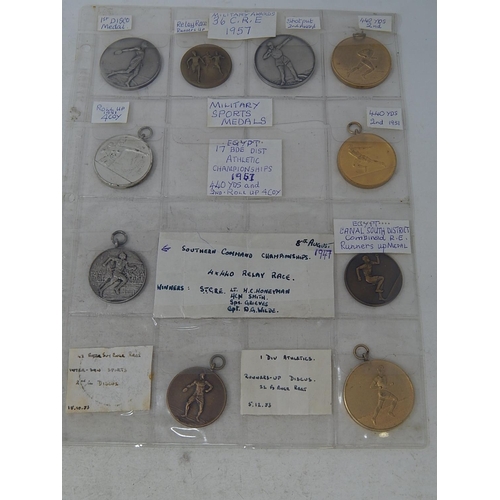 92 - Collection of 1947 and 1951 Athletic medallions (10)