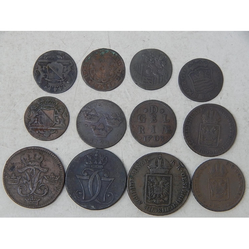 95 - Good selection of Early Austria Copper Coinage generally Very fine, some better