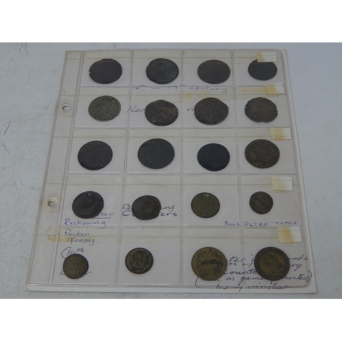 118 - 16th and 17th  Century Nuremburg variety tokens x 20 pieces