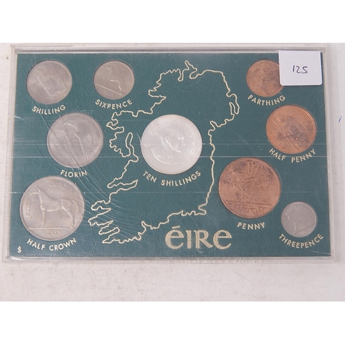 125 - Ireland 'Farmhouse' Set to include Pearce Easter uprising 10 Shilling Silver coin