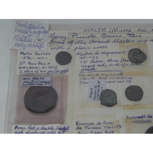 128 - Malta selection of early coinage all beautifully written up