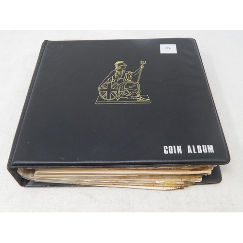 98 - Black vintage collectors album containing huge collection of Tokens, etc