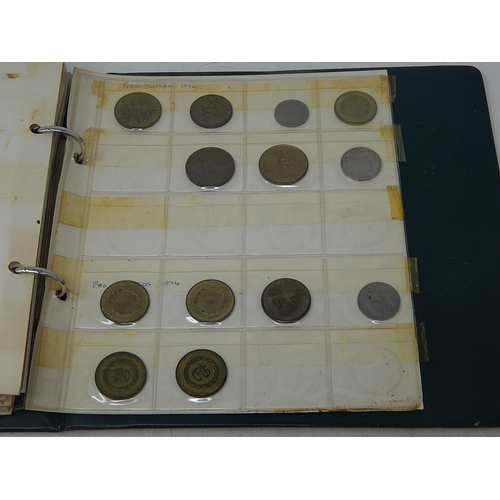 135 - Vintage coin album containing a very substantial collection of World coins