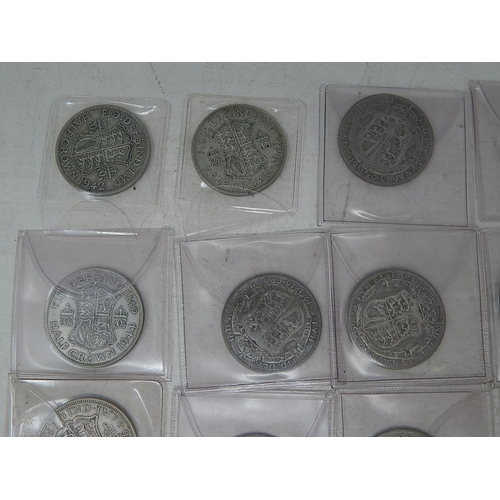 141 - 34 x Pre 1947 Silver Halfcrowns