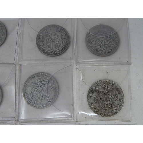 141 - 34 x Pre 1947 Silver Halfcrowns