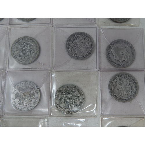 141 - 34 x Pre 1947 Silver Halfcrowns