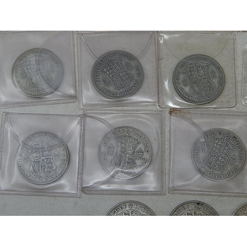 141 - 34 x Pre 1947 Silver Halfcrowns