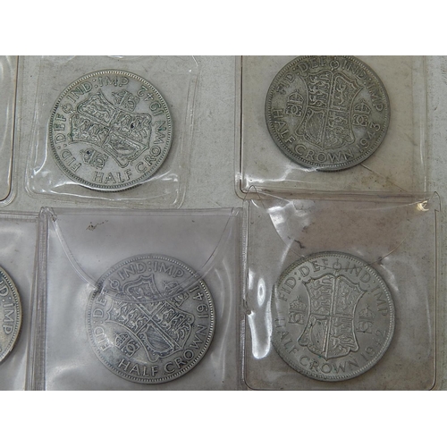 141 - 34 x Pre 1947 Silver Halfcrowns