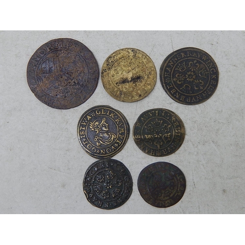 142 - Collection of 7 x 16th/17th Century Nuremburg Tokens