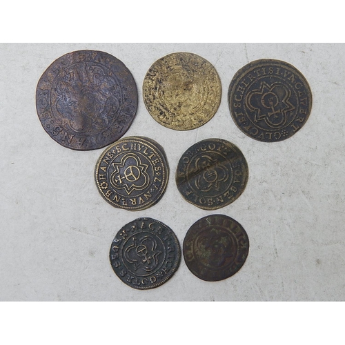 142 - Collection of 7 x 16th/17th Century Nuremburg Tokens