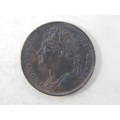 148 - George IV Proof Copper Farthing 1821, about as struck, and excessively rare