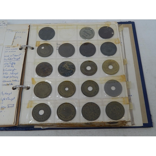 169 - Huge collection of early operators tokens with many Penny varieties, a good selection housed in vint... 