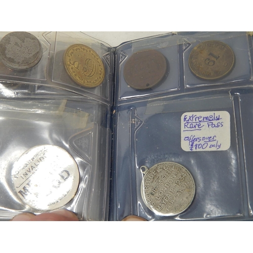 170 - pair of vintage 'Collecta' mini coin wallets containing a good selection of coins and tokens noted r... 