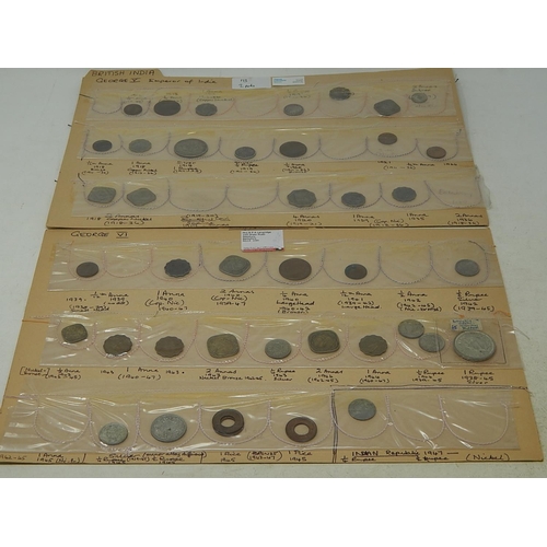 173 - India George V/George VI selection of coinage including Silver 30-40