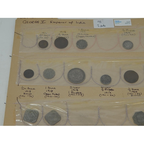 173 - India George V/George VI selection of coinage including Silver 30-40