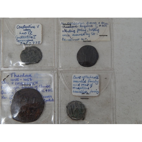 177 - Group of Ancient coins (12) all identified on old tickets