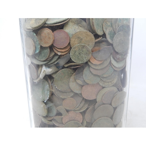 180 - Large sweet jar full of coins