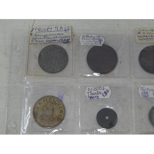 183 - An interesting selection of early tokens inc some rare types; a Silver George III 1813 Irish 10 Penc... 