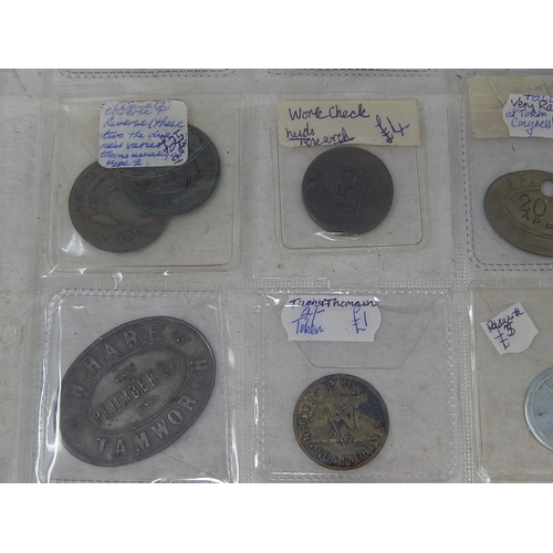 183 - An interesting selection of early tokens inc some rare types; a Silver George III 1813 Irish 10 Penc... 