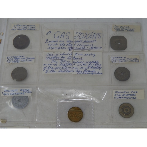 184 - Collection of Gas Tokens with accompanying press articles