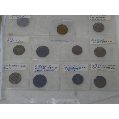 184 - Collection of Gas Tokens with accompanying press articles