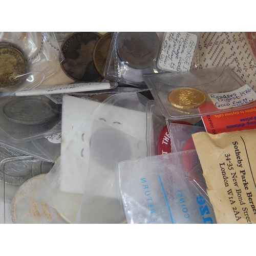 185 - Suitcase full of coins, tokens, etc, sorting will reward, varying states of preservation