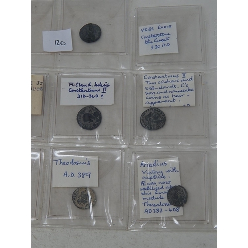 120 - Roman Empire Constantine II etc group of early coins all written up and identified (12)