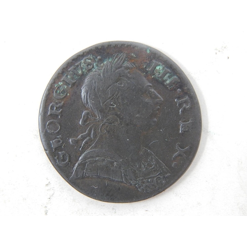 221 - George III Copper Halfpenny, a bold strike good Very Fine or better