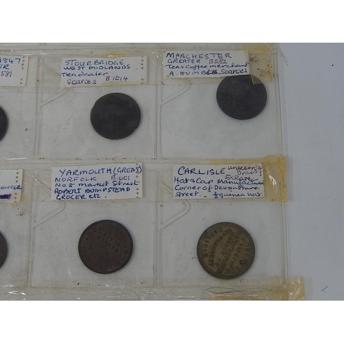 227 - Folder containing a superb collection of Unofficial Farthing tokens, all written up and identified