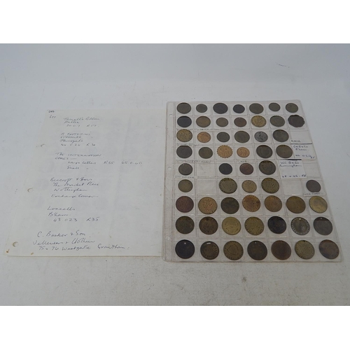 232 - Large selection of George III Gaming tokens, with an article from June 1971 Coin Monthly where the o... 